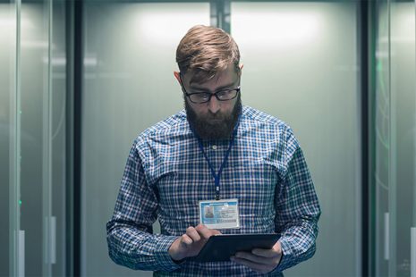 IT professional at work