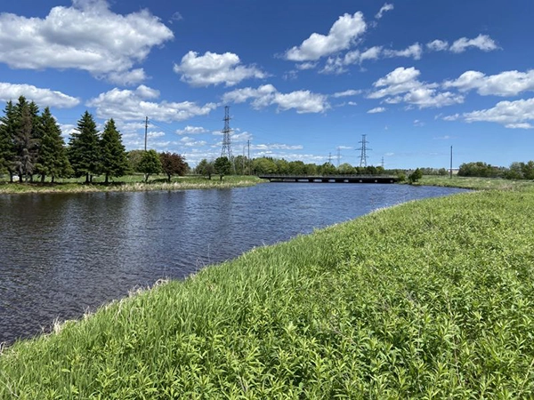 2022 Neebing-McIntyre Floodway Channel Dredging at CPR Bridge