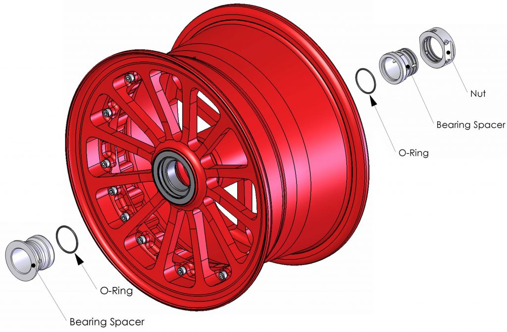 Diagram of Beringer front wheel for DHC-6 Twin Otter